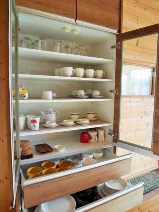 浅間山を眺めるフインランドログハウス Karuizawa Exteriör bild